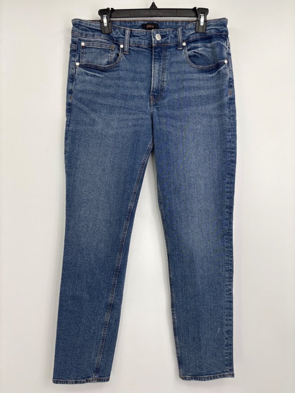Quince Mens Warren Stretch Slim Straight Leg Jean Azura Blue 32X32